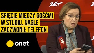 Spięcie między gośćmi w studiu quotNic takiego nie powiedziałemquot Nagle zadzwonił telefon [upl. by Ahsed]