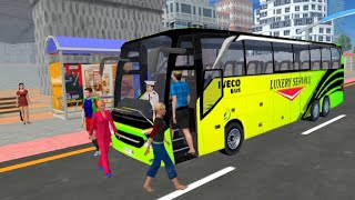 Realistic pechengar Bus Driver  Public Transport Simulator Coach  Bus Game Android Gameplay [upl. by Anivad748]