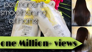 How to straight hair at home with Loreal Xtenso II Loreal Hair Smoothening at home [upl. by Vardon]