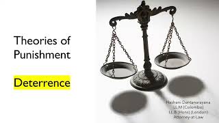 Deterrence as a theory of punishment [upl. by Norris]