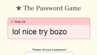 How We Beat The Password Game [upl. by Cromwell]
