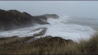 Sturmflut auf Sylt zerstört Dünen der Hörnumer Odde amp am Kliff von Kampen [upl. by Pelage]