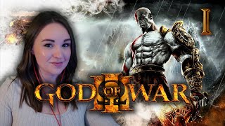 My First Look Into God Of War 3 🗡 Ep 1  Blind Lets Playthrough [upl. by Temhem]