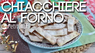 Chiacchiere di Carnevale al forno  Ricette facili PetitChefit [upl. by Camden]