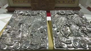 Le placche in argento rubate 44 anni fa restituite allarcidiocesi di Brindisi [upl. by Idissak]