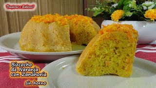 TORTA DE NARANJA CON ZANAHORIA HÚMEDA Y SIN HORNO fácil y divina [upl. by Eelan131]