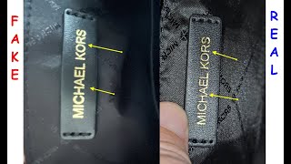 Real vs fake Michael Kors bag How to spot original Michael Kors Avril satchels and hand bags [upl. by Evannia]