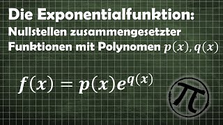 Nullstellen von Exponentialfunktionen [upl. by Elnar]