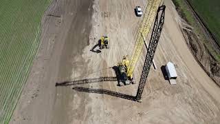 Greenville Mississippi 82 bypass construction drone [upl. by Darla]