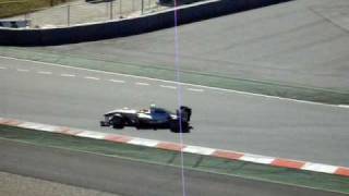 Michael Schumacher Formula 1 Testing at Barcelona Spain 26 February 2010 [upl. by Fridell]