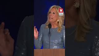 Jill Biden Shows Support For Kamala Harris In DNC Speech [upl. by Cirdet]