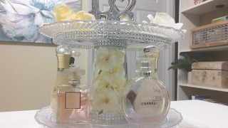 Glam Perfume Organization DIYDollar Tree [upl. by Gnuhn]