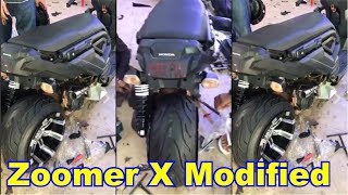 Honda Zoomer X modified CAMBODIA CheangDa Moto​​  ការៀបម៉ូតូថ្មី [upl. by Emelina]