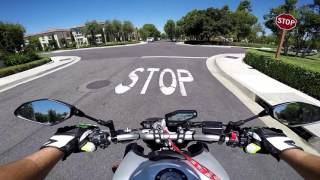 YAMAHA FZ09 2017 ABSTraction control problem COULD CAUSE CRASH [upl. by Yenattirb480]