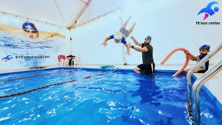 Jumping from a platform into a swimming pool II Swimming Inside Water [upl. by Adnarahs]