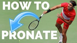 How To Pronate on Your Tennis Serve  Tennis Serve Pronation [upl. by Hurty514]