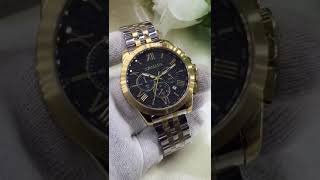 Armani watch Quartz movement Chronograph working Butterfly master lock PRICE 75000 [upl. by Kaja114]