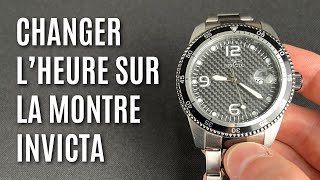 Comment changer l’heure sur la montre Invicta Pro Diver [upl. by Leimad]