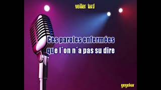 veiller tardde JJ GOLDMAN ma version en karaoke [upl. by Aisinoid]