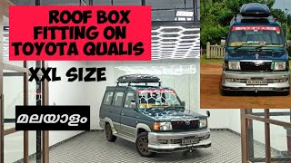 ROOF BOX fitting in TOYOTA Qualis Malayalam modified qualis in kerala vijayMOTOmech XXL size roof [upl. by Ettenyl]