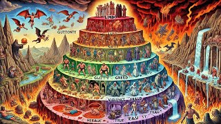 Nine Levels of Hell Explained Simply Dantes Inferno [upl. by Hannahoj]