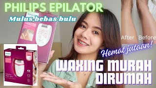 tips waxing di rumah murah dan simpel banget philips satinelle epilator review dan tutorial [upl. by Hadias]