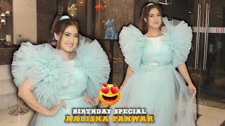 Aalisha Panwar BIRTHDAY SPECIAL Press Meet With Friends  26th Birthday [upl. by Jephum]