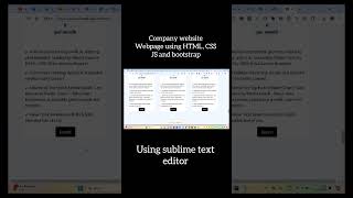 Businesscompany Website Design Using HTMLCSS JS [upl. by Nnyleuqaj132]