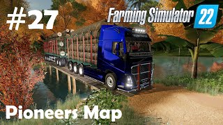 LS22 Pioneers Map 27 Bäume fällen Diesel holen amp Holz verkaufen  Farming Simulator 22 [upl. by Marashio]