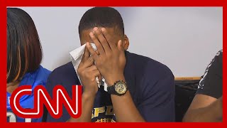 Student breaks down after learning classmate died in shooting [upl. by Nnylyam307]