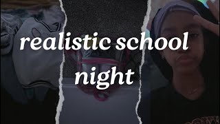 MY REALISTIC SCHOOL NIGHT Bag organizing homework and more [upl. by Aissyla]