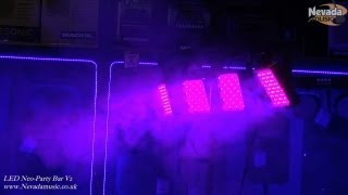 NeoNeon LED Party Bar v2 TBar Lighting Rig demo  PMTVUK [upl. by Tselec]