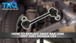 How to Replace Rear Sway Bar Link 19972001 Honda CRV [upl. by Devi466]