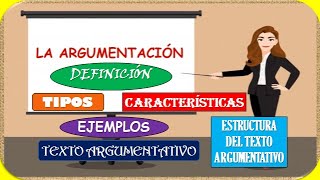 LA ARGUMENTACIÓN DEFINICIÓN CARACTERÍSTICAS TIPOS Y RECOMENDACIONES [upl. by Oidgime]