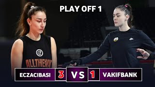 Eczacibasi Dynavit vs Vakifbank  Turkish volleyball league 2024  Play off 1 [upl. by Katt]