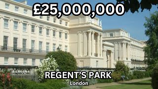 £25000000 Regent’s Park Townhouse  London Real Estate [upl. by Nospmis254]