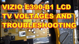 Vizio E390B1 LCD TV Voltages and Troubleshooting Repair Fix [upl. by Rebeka]