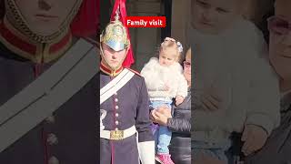 Lovely moments king guard buckinghampalace royalhorseguard tourist [upl. by Doralin735]