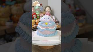 Cinnamoroll Cake Decorating  Cake Fun 💛🩷🩵vuongtroncake cakefun shorts [upl. by Ekrub]