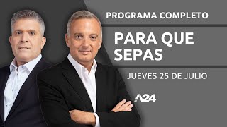 REFORMA LABORAL  CASO LOAN  EL CONSUMIDOR ARGENTINO ParaQueSepas l PROGRAMA COMPLETO 25072024 [upl. by Anoed]