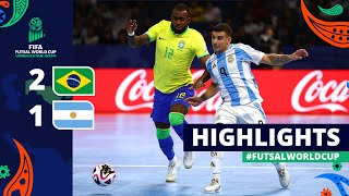 Brazil v Argentina  FIFA Futsal World Cup 2024  Final  Highlights [upl. by Lionel688]