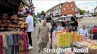 Walking around Birmingham Stratford Road sparkhill part 1  Stratford road sparkbrook Birmingham [upl. by Eleanora]