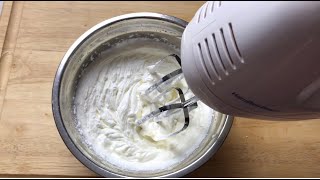 Stabilized Whipped Cream without gelatin [upl. by Gisser]