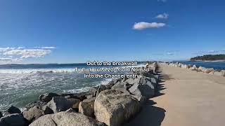 Moruya Breakwall fishing the channel rock wall [upl. by Faria424]