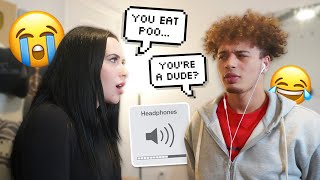 EARPHONE CHALLENGE 🗣😂 HILARIOUS [upl. by Nrublim]