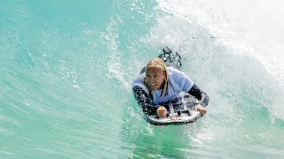 San Diego State Aztec Parker Olenick is the first adaptive surfer to compete for a collegiate team [upl. by Laenaj]