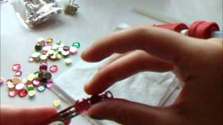 How to Make Accessories Jeweled Barrette [upl. by Ecital]