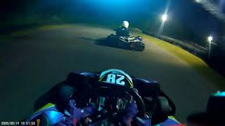 Brentwood Karting Race League Development Club Floodlit Grid Start [upl. by Seditsira]