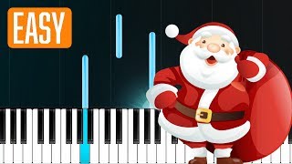 Feliz Navidad  Christmas Song 100 EASY PIANO TUTORIAL [upl. by Bergman]