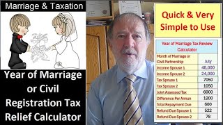 How to Calculate Tax Back for Year of Marriage [upl. by Ahsiki]